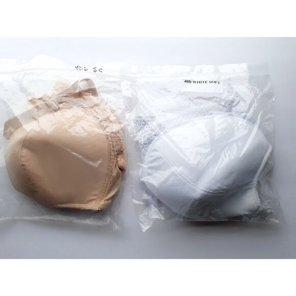 Lof ot 2 Evanesse 42D Lace Nursing Feeding Bras with Evaporation Technology NWT - Picture 3 of 16